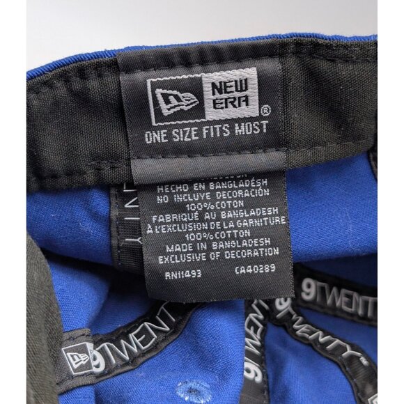 New Era 9TWENTY MiLB CHARLOTTE KNIGHTS Adjustable Strap Back Blue Baseball Hat - Picture 5 of 6